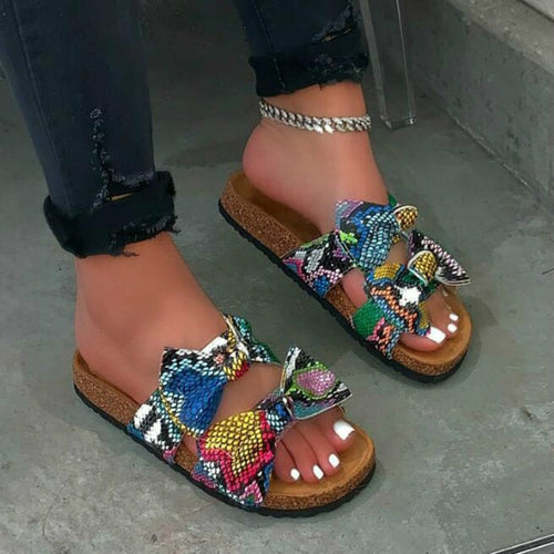 Comfy Bow Slide Sandals